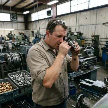Production screw machining in a precision machine shop