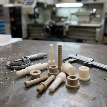 Custom aerospace plastic turned components