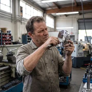 Custom threaded flange manufacturing process