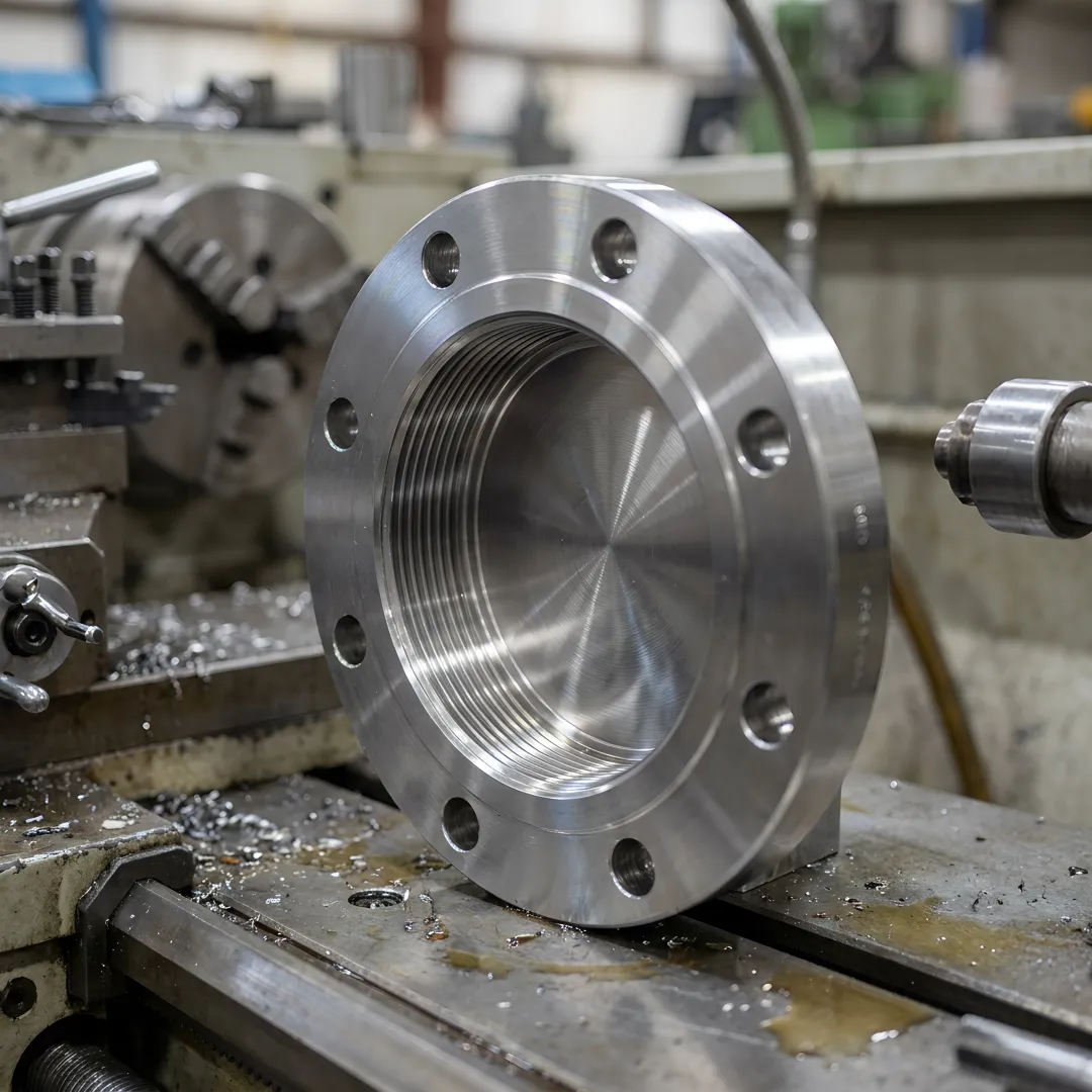 CNC Precision Machined Flanges with Threads
