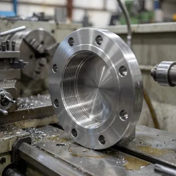 CNC Precision Machined Flanges with Threads