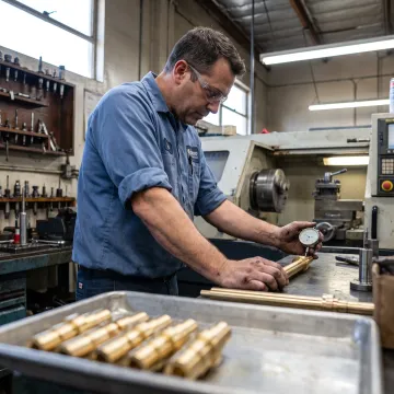 Custom brass shaft manufacturing process