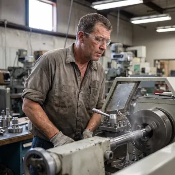 Precision machining of industrial fittings and custom parts