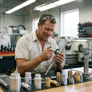 Custom machined industrial fittings and precision parts