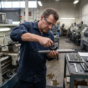 Precision machined prototype parts in a manufacturing facility