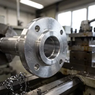 Custom precision machined flange component