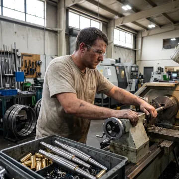 Machined renewable energy component production
