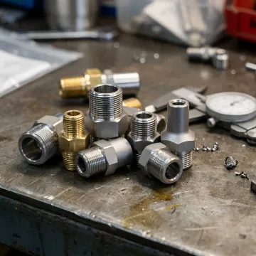 Machined hydraulic fitting components