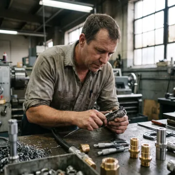 Custom hydraulic fittings and hose components