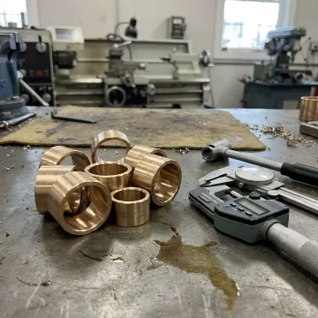 Machined bronze bearing components