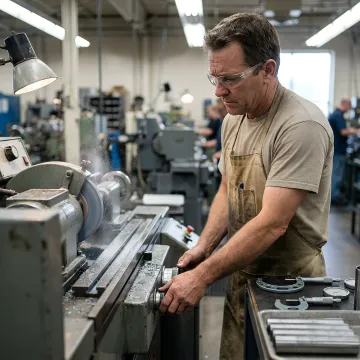 Precision grinding of aerospace components