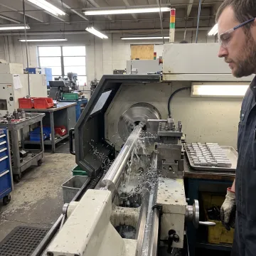 Automotive CNC turning process
