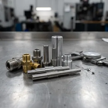 Precision turned connector components