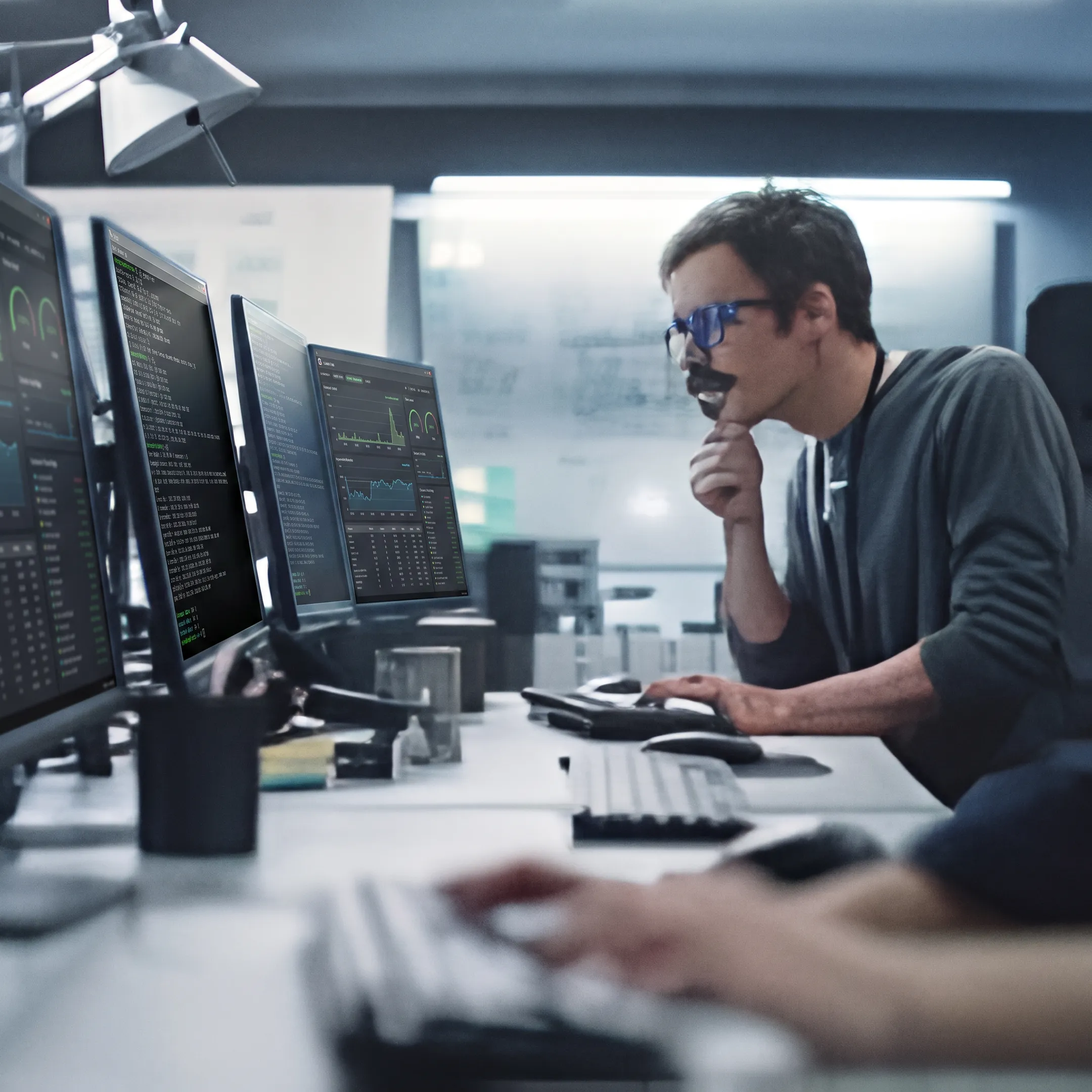IT professional managing cloud Linux hosting