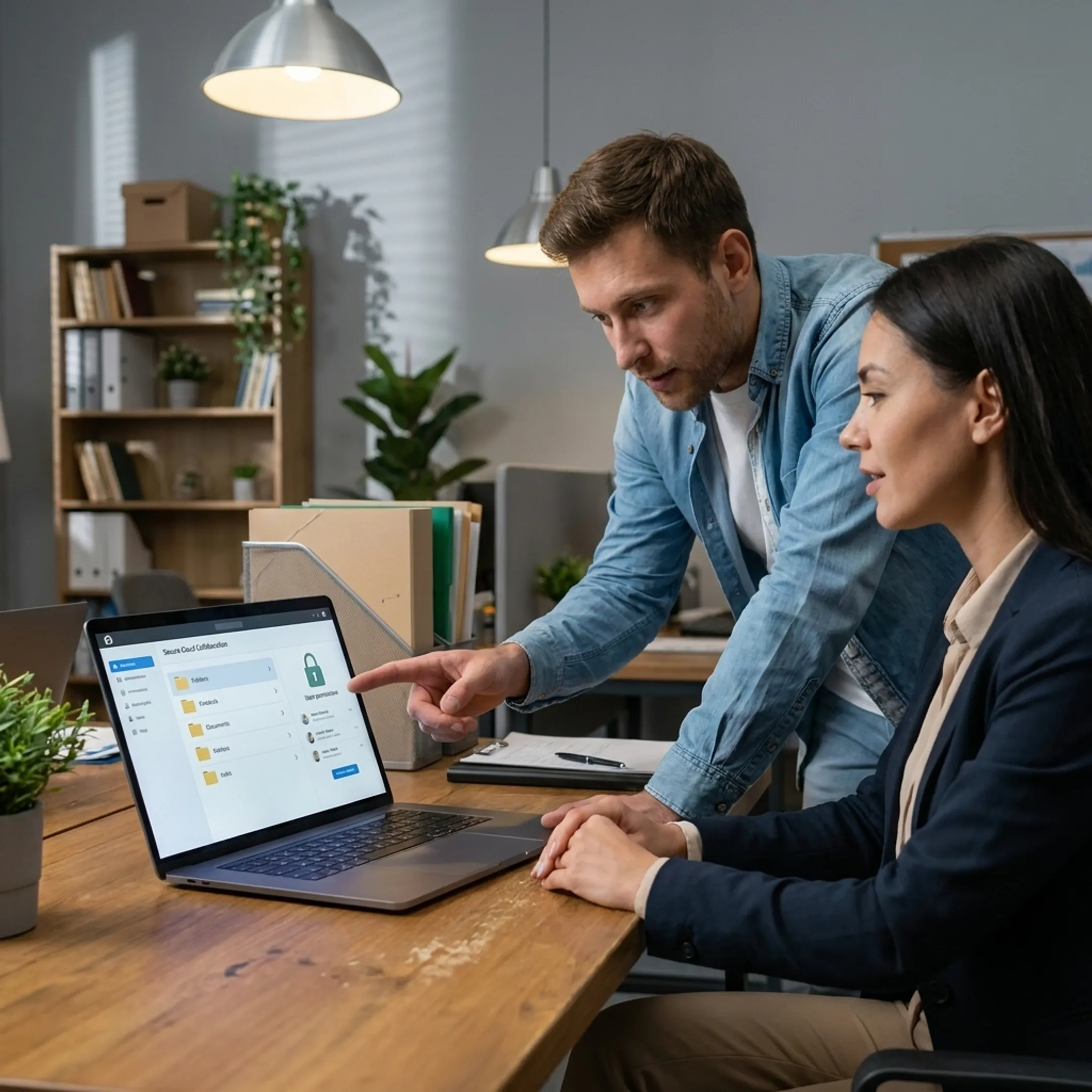 IT specialist assisting nonprofit team