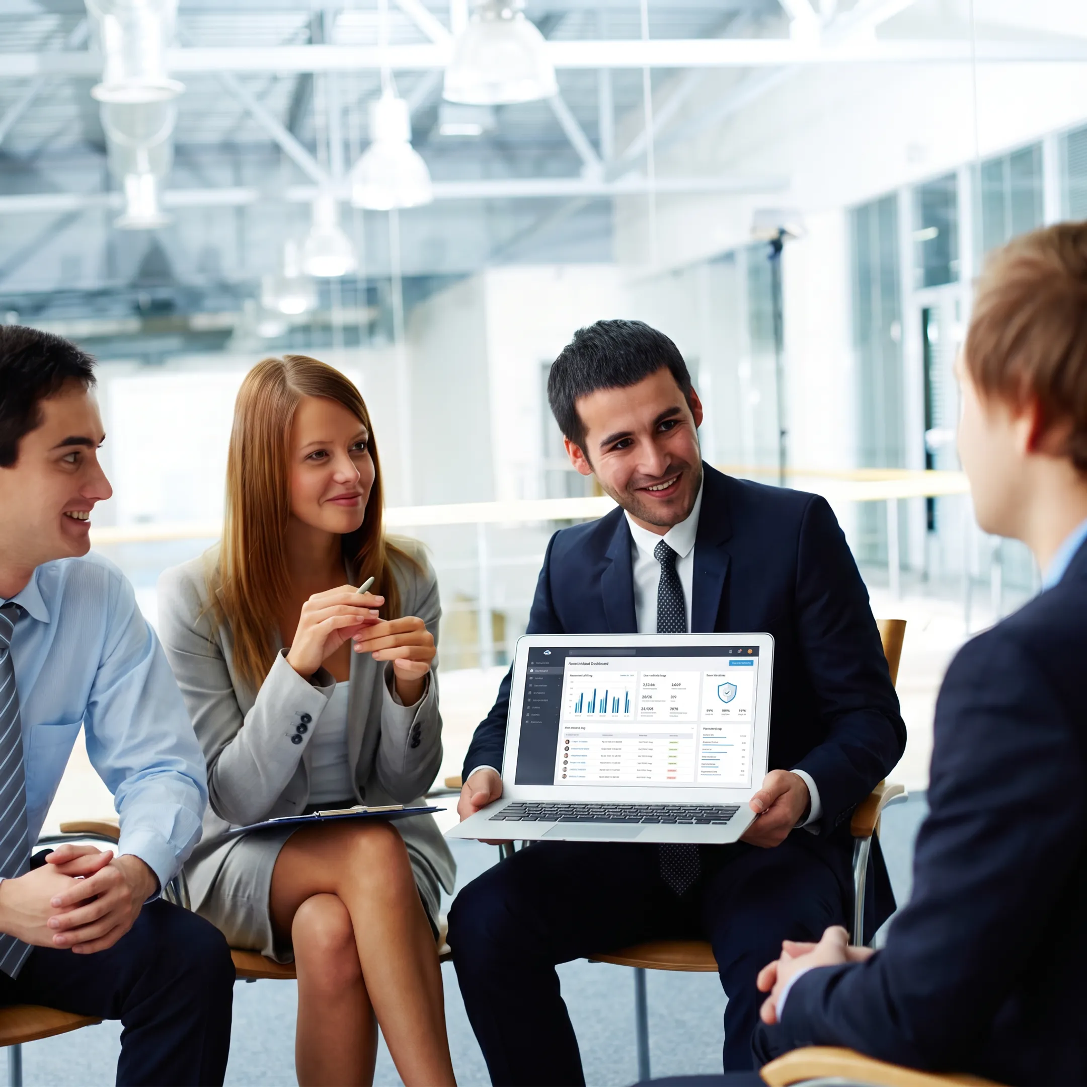 Nonprofit staff collaborating with managed IT support