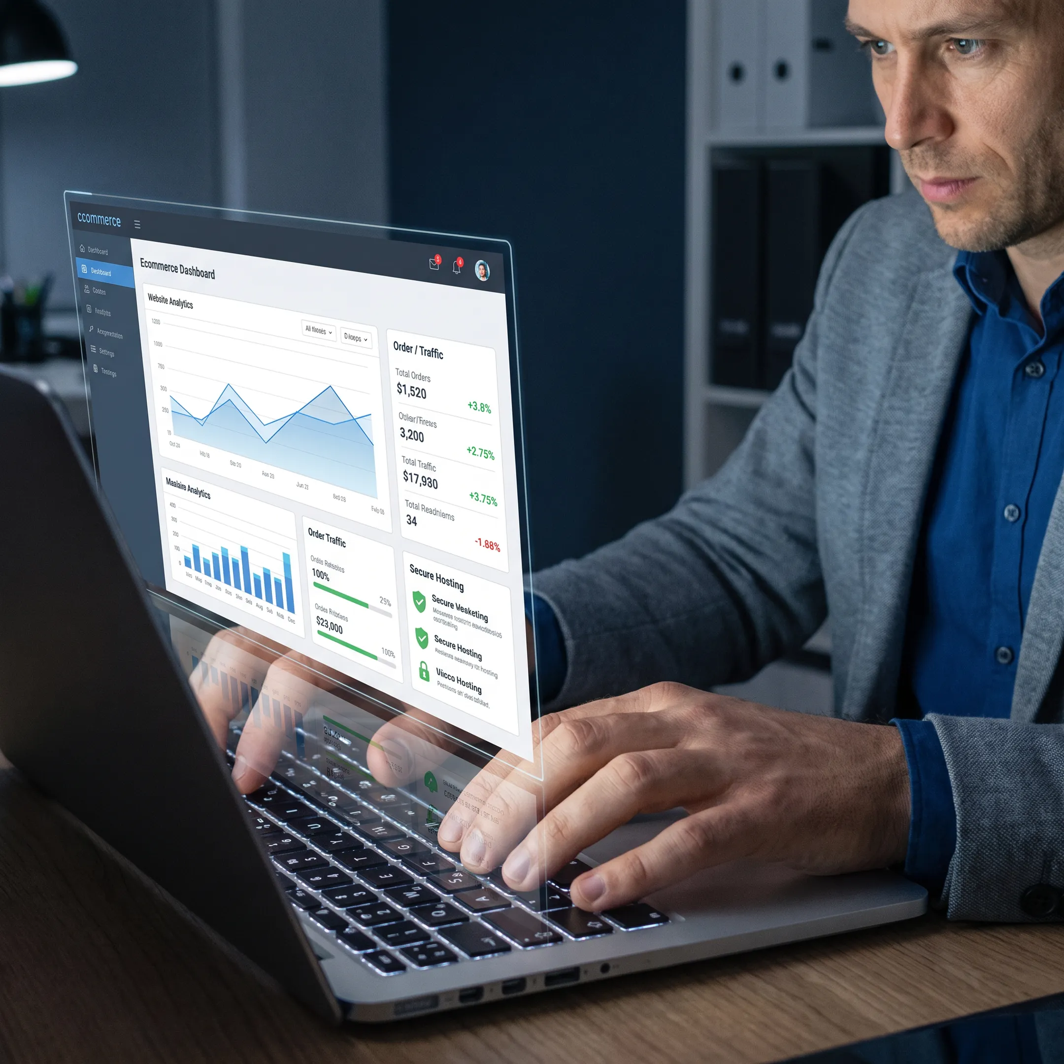 IT specialist maintaining an ecommerce website