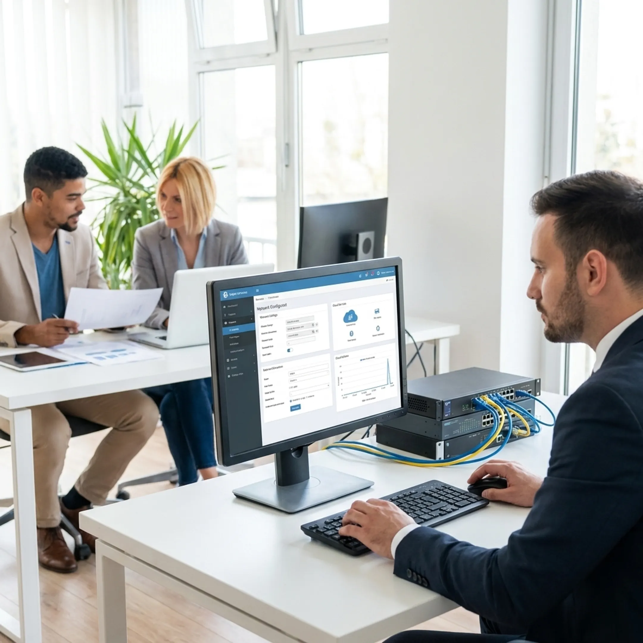 IT professional supporting church technology systems