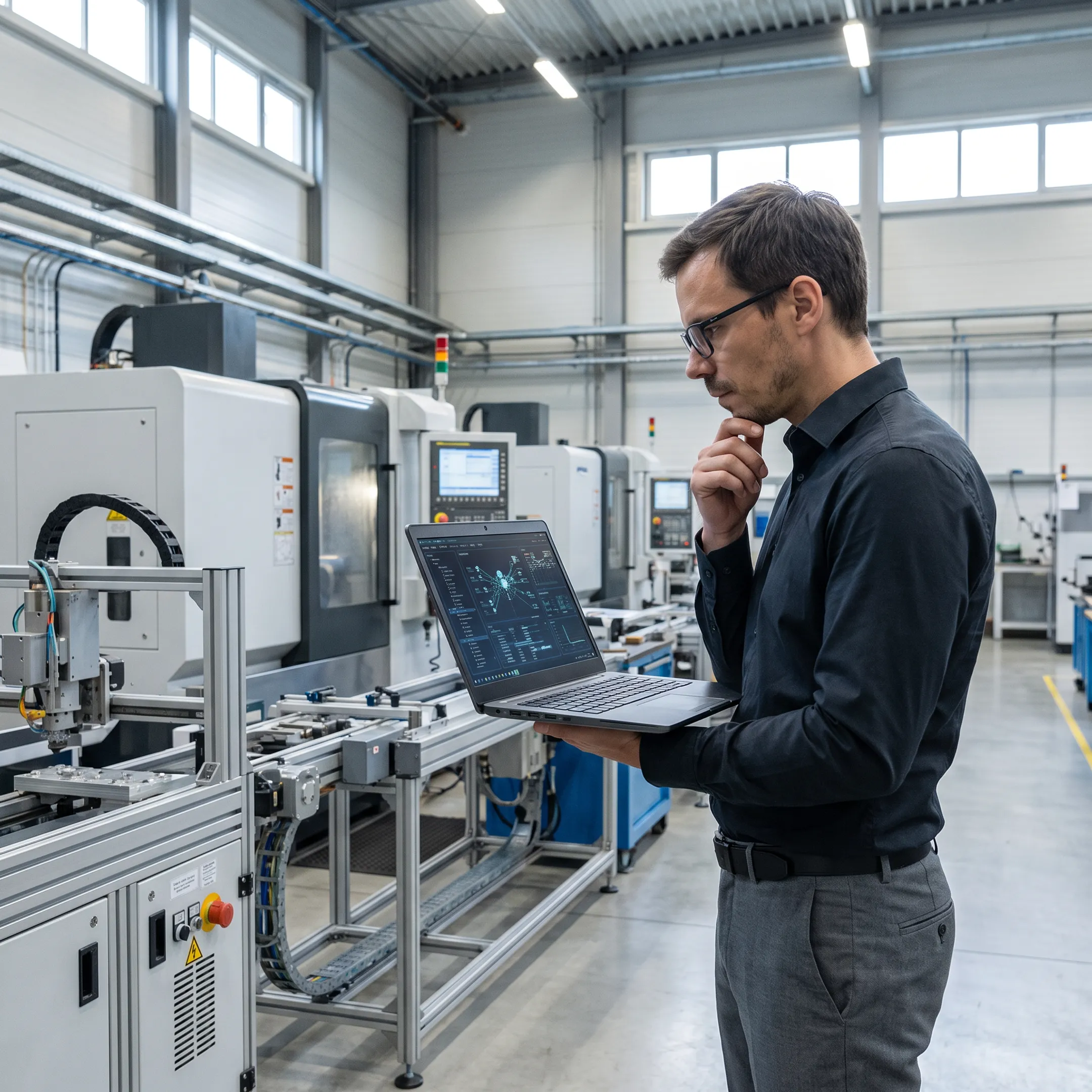 IT specialist supporting manufacturing technology systems