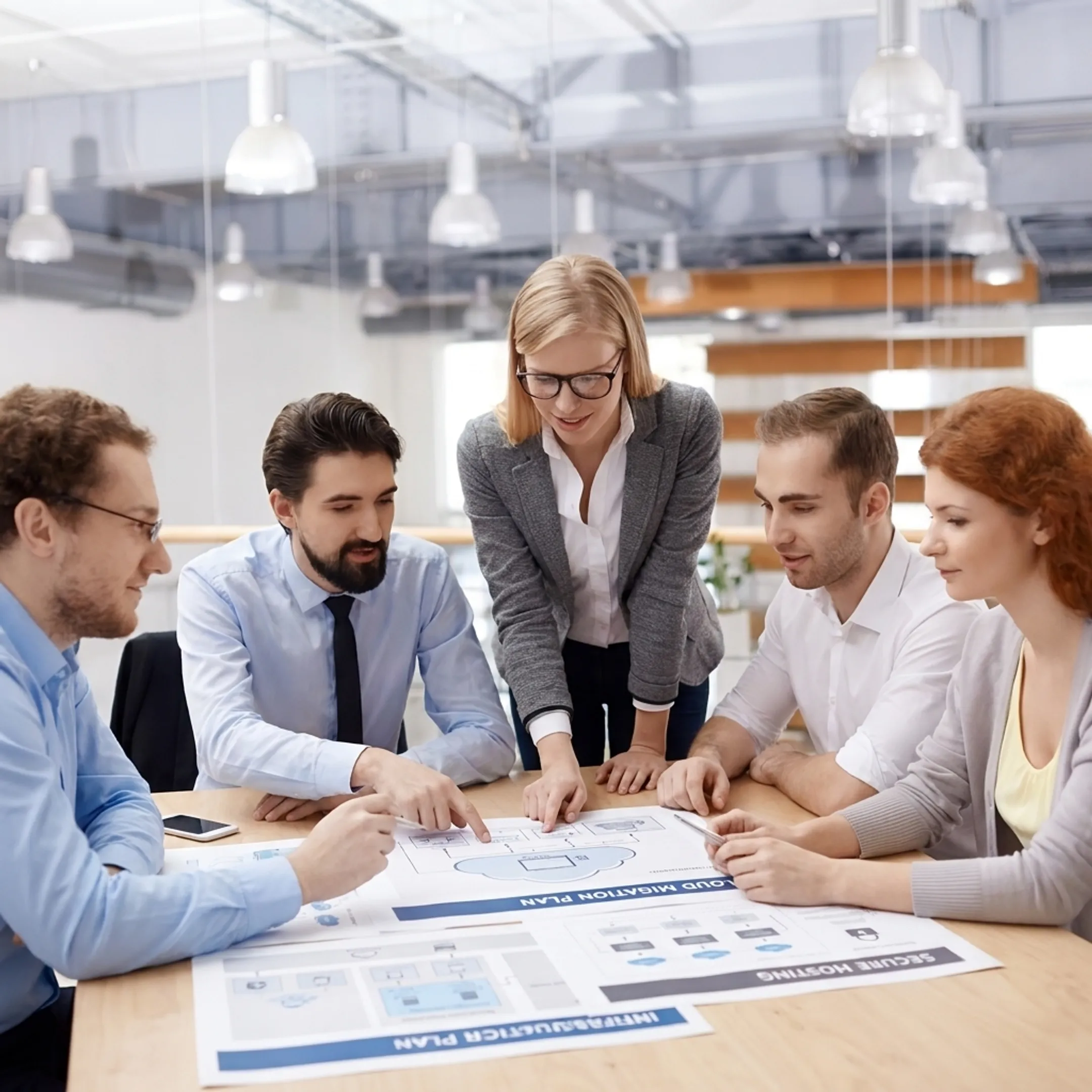 Cloud consultant planning a business migration