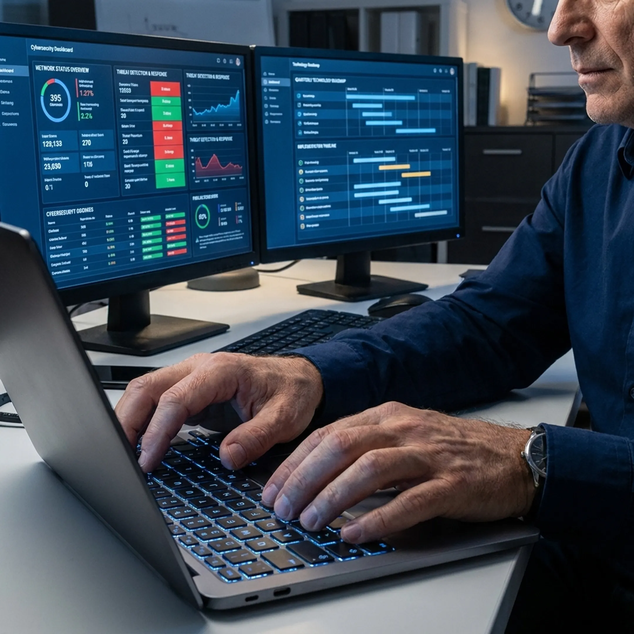 IT consultant reviewing credit union technology