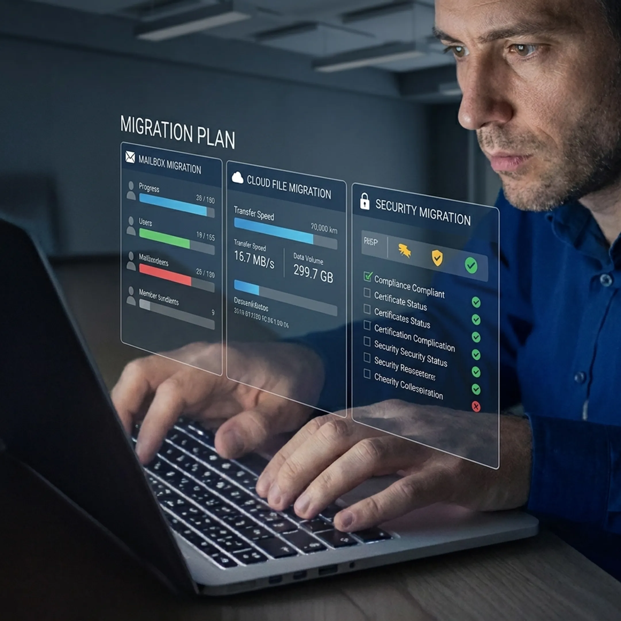IT specialist planning a Microsoft 365 migration
