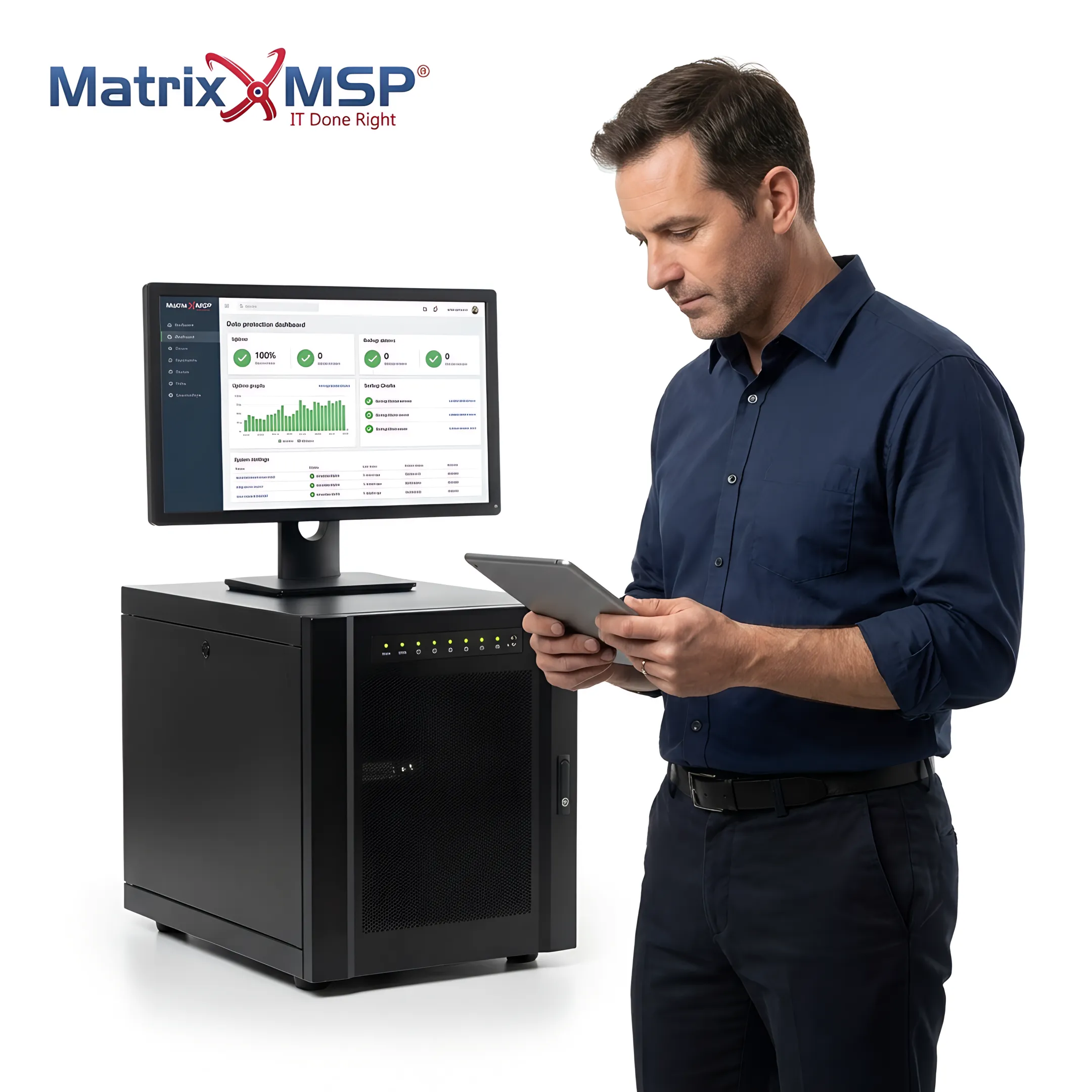 Technician planning secure data recovery