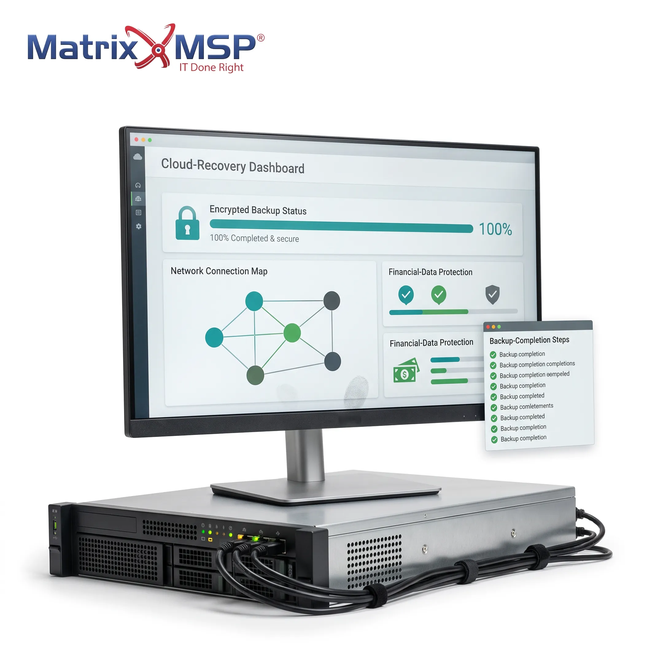 Secure data recovery infrastructure for financial operations