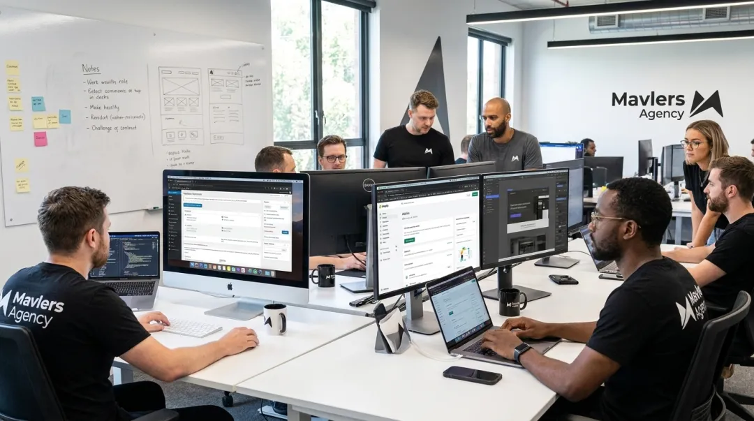White-label web development team delivering branded agency website projects