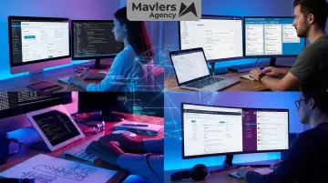White-label web development delivery team supporting agency partners behind the scenes