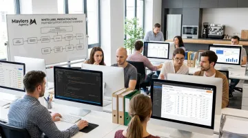Mavlers Agency white-label team delivering web development SEO and paid media services