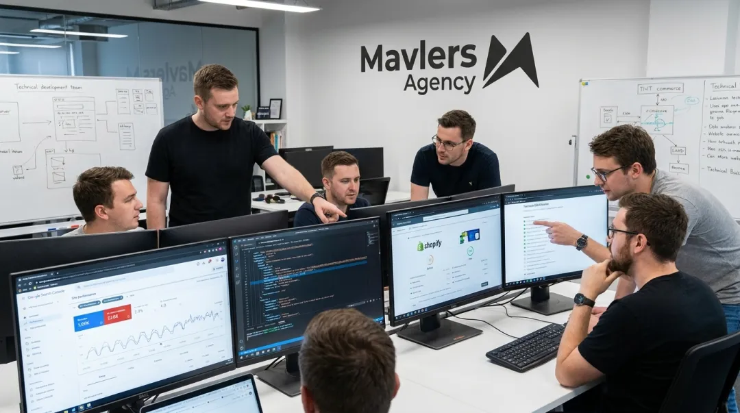 Mavlers Agency technical team implementing website Core Web Vitals and schema fixes