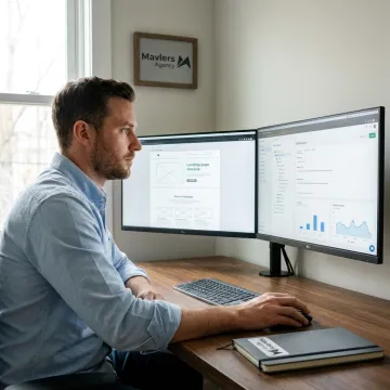 Web developer building a business website