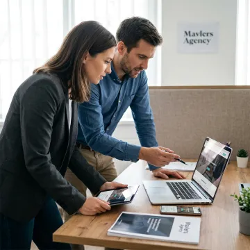 Responsive website builder dashboard on multiple devices