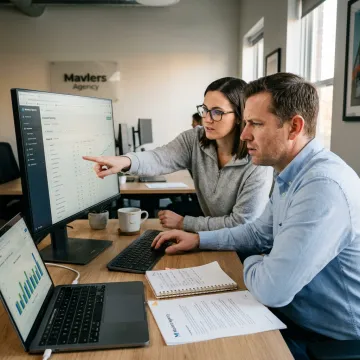 SEO agency team optimizing search visibility