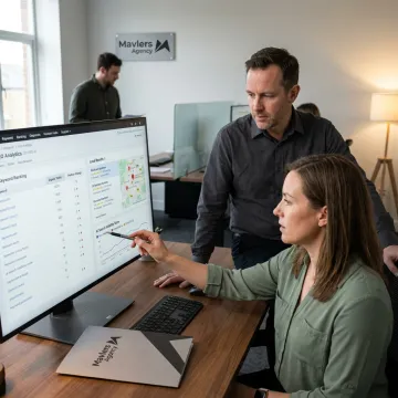 SEO team analyzing Washington DC search performance