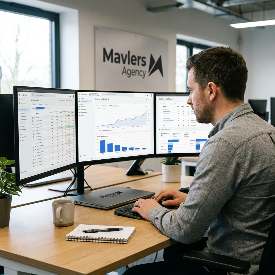 E-commerce marketing strategy dashboard