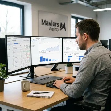 E-commerce marketing strategy dashboard