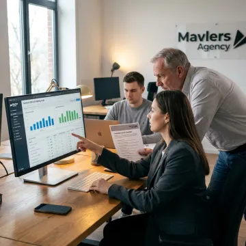 Developers collaborating on enterprise website launch