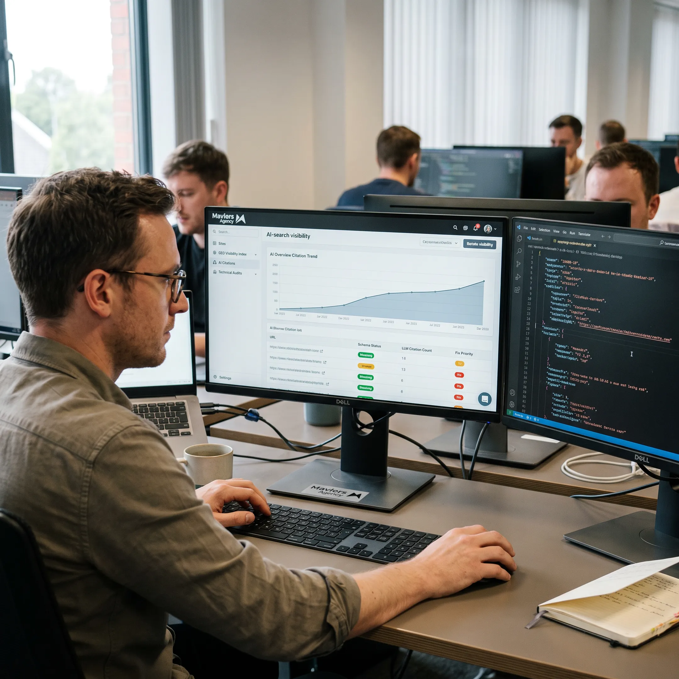 SEO specialist planning AI search optimization