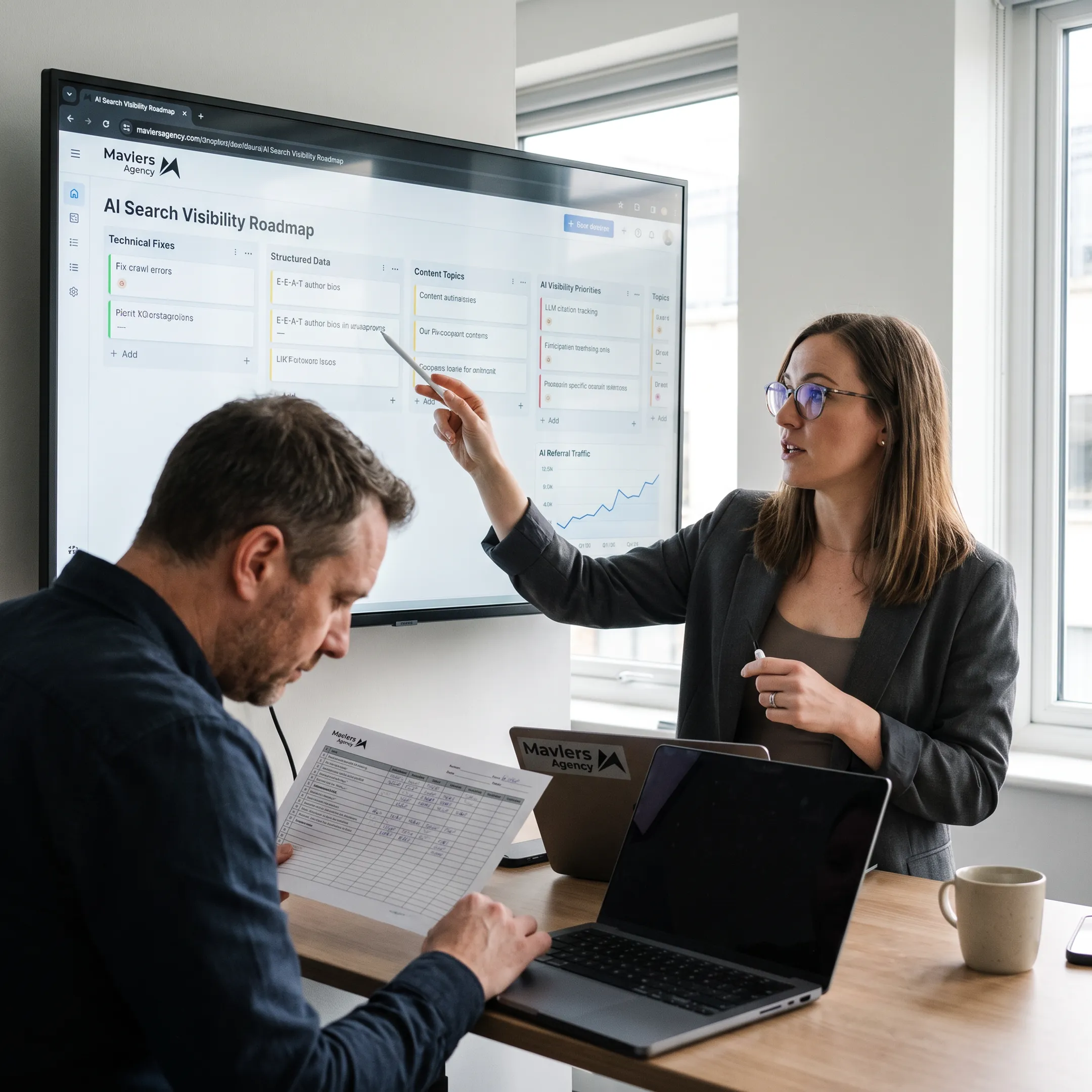 SEO specialist planning AI search improvements