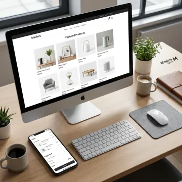 Ecommerce website design and development on desktop and mobile