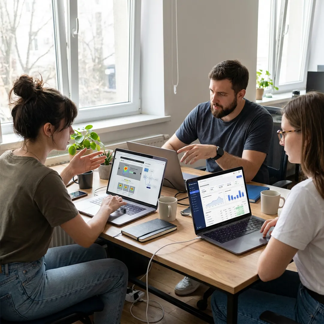 Ecommerce specialists reviewing online store performance
