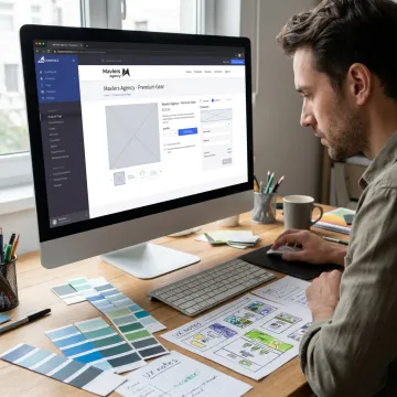 BigCommerce web design workspace