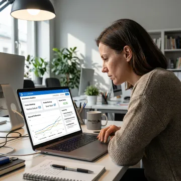 SEO strategist reviewing eCommerce analytics