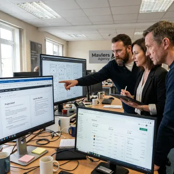 Team planning a white label eCommerce store build