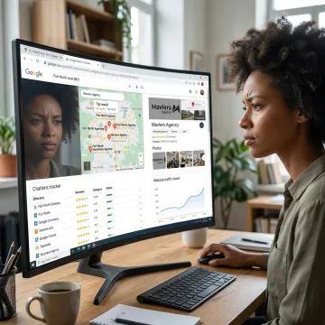 Local SEO dashboard for a Fort Worth business