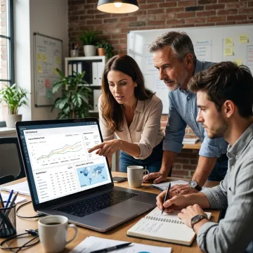 SEO team reviewing organic growth dashboard
