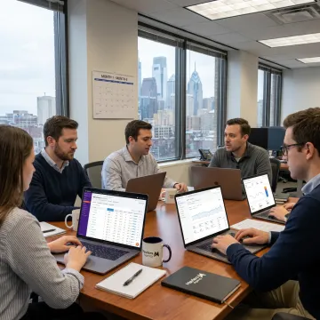 Philadelphia marketing agency team planning digital campaigns