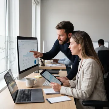 Performance commerce agency team planning digital growth
